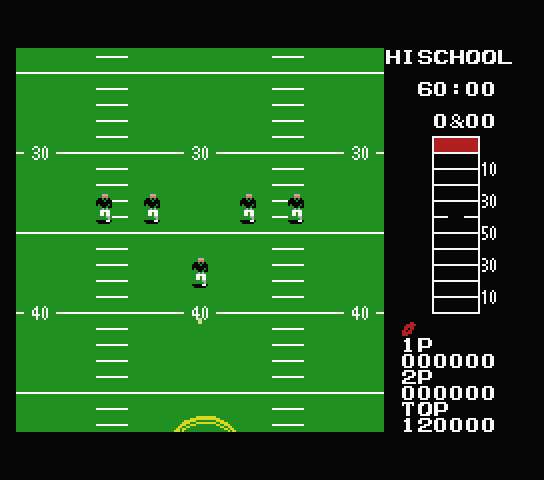 10 Yard Fight screenshot 2 for MSX